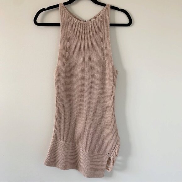 Anthropologie One Grey Day Victoria Top Sleeveless Knit Sweater Brown Latte XS - Picture 6 of 16